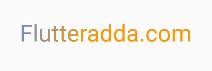 gradient text in flutter